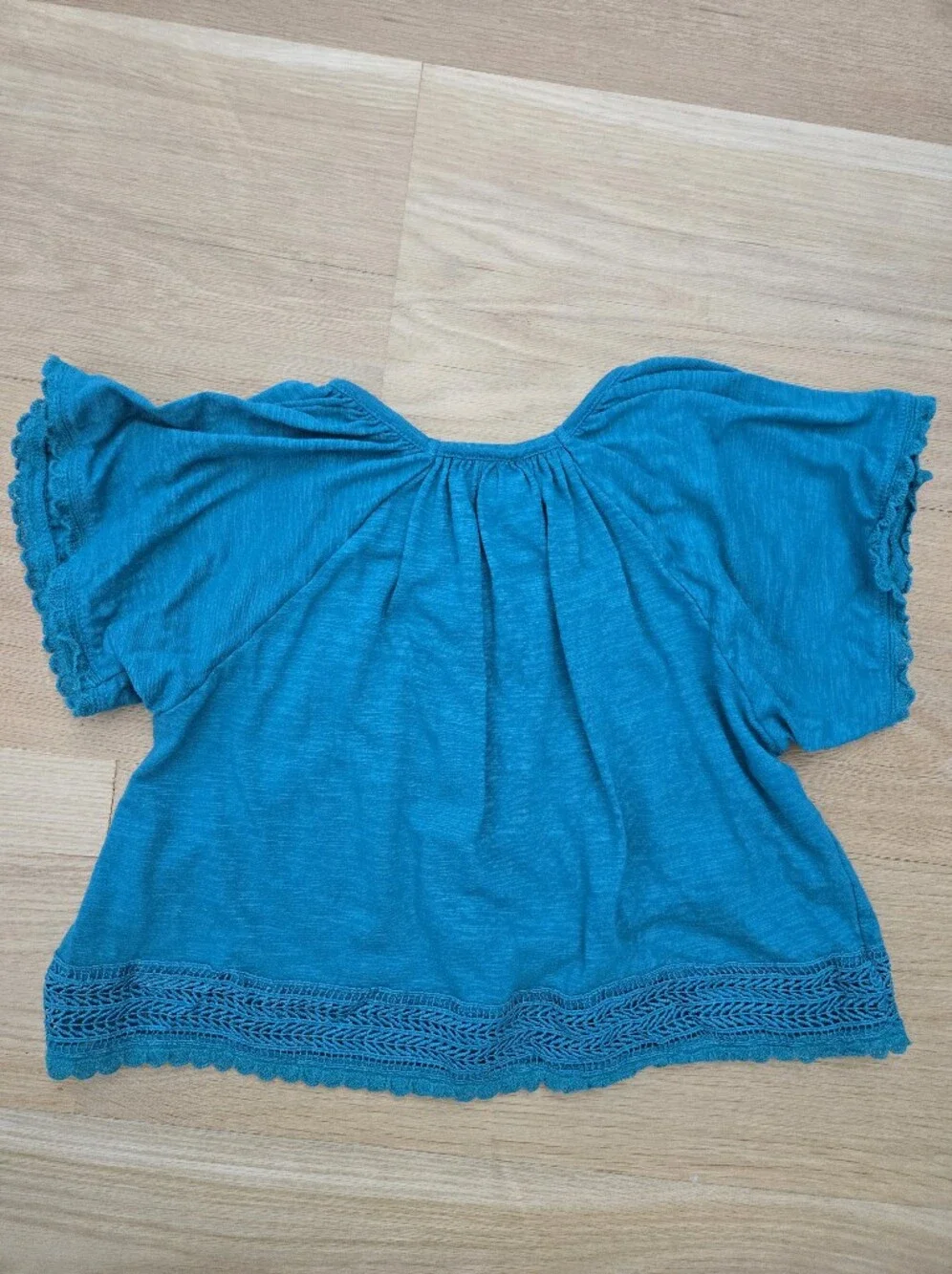Old Navy Crochet Trim Girls Top